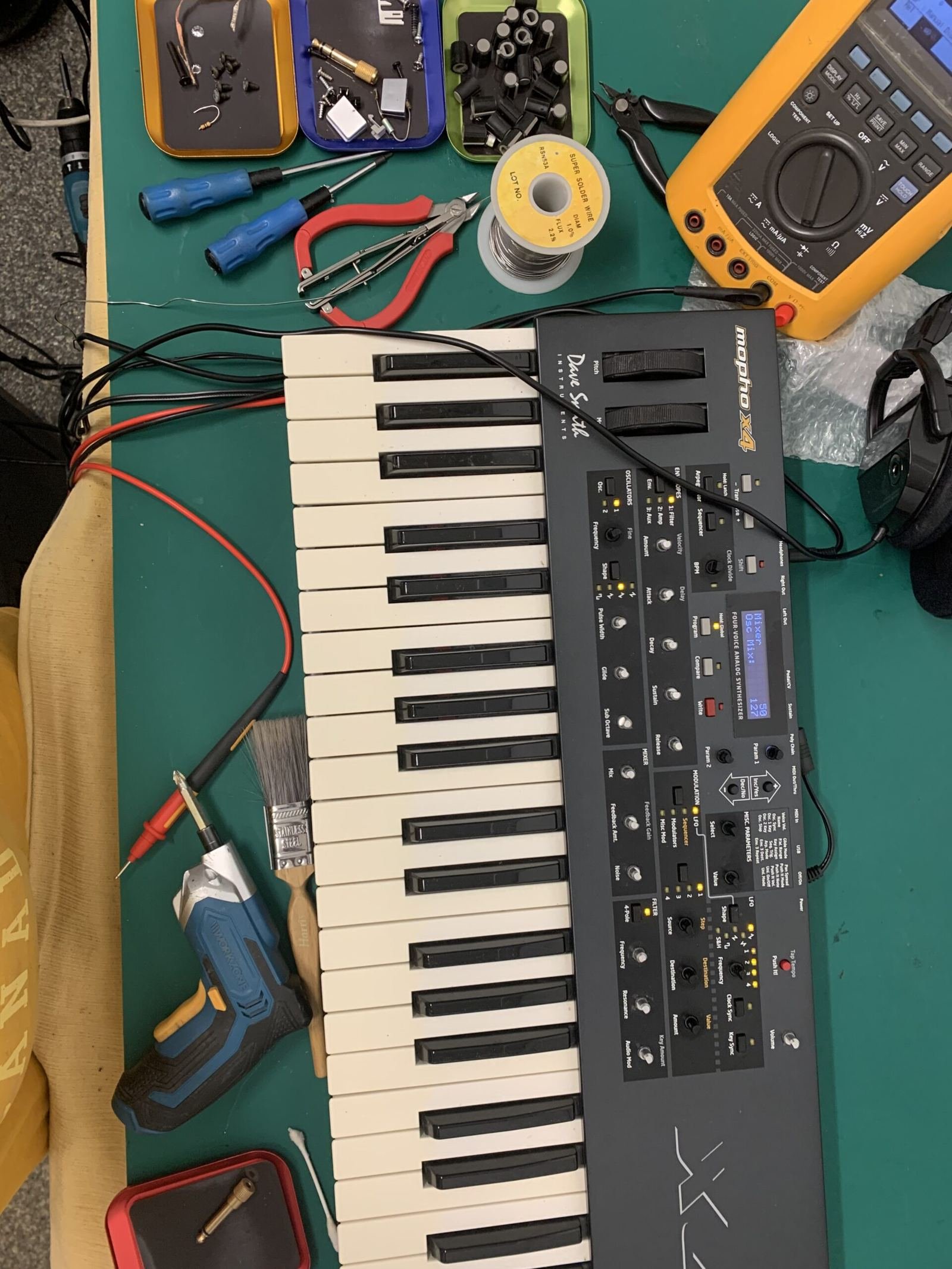 Equipment under repair